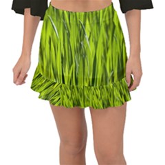 Agricultural Field   Fishtail Mini Chiffon Skirt by rsooll