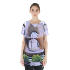 Henry Moore Skirt Hem Sports Top by Riverwoman