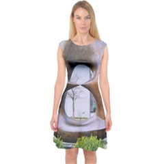 Henry Moore Capsleeve Midi Dress by Riverwoman