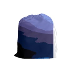 Nature Night Drawstring Pouch (large) by LoolyElzayat
