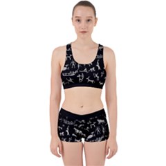 Petroglyph Nordic Beige And Black Background Petroglyph Nordic Beige And Black Background Work It Out Gym Set by snek