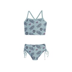 Tropical Pattern Girls  Tankini Swimsuit by LoolyElzayat