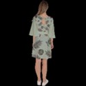 Tropical Pattern Velour Kimono Dress View4