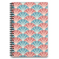 Seamless Patter Peacock Feathers 5 5  X 8 5  Notebook by Pakrebo