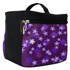 Textile Cross Pattern Square Make Up Travel Bag (small) by Pakrebo