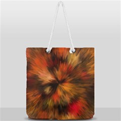 Color Background Structure Lines Full Print Rope Handle Tote (large) by Pakrebo