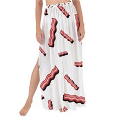 Funny Bacon Slices Pattern Infidel Red Meat Maxi Chiffon Tie-up Sarong by genx