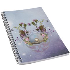 Easter Egg With Flowers 5 5  X 8 5  Notebook by FantasyWorld7
