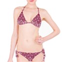 Cranberry Striped Mandala - Classic Bikini Set View1