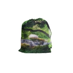 Chicago Garden Of The Phoenix Drawstring Pouch (small) by Riverwoman