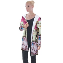 Cute In Pink Longline Hooded Cardigan by snowwhitegirl