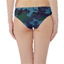 Camouflage Blue Hipster Bikini Bottoms View2