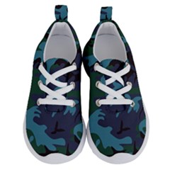 Camouflage Blue Running Shoes by snowwhitegirl