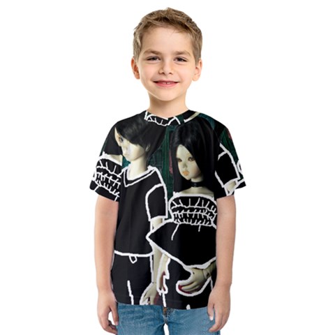 Dolls In Living Room Kids  Sport Mesh Tee by snowwhitegirl