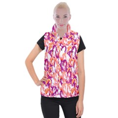 Flamingos Women s Button Up Vest by StarvingArtisan