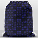Neon Oriental Characters Print Pattern Drawstring Bag (Large) View2