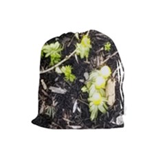 Signs Of Spring Drawstring Pouch (large) by Riverwoman