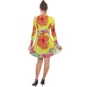 Reid Hall Rose Watercolor Long Sleeve Panel Dress View2