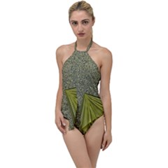 Electric Field Art I Go With The Flow One Piece Swimsuit by okhismakingart