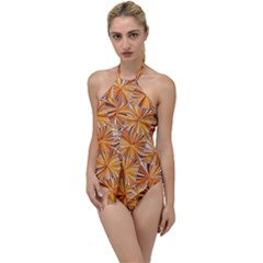 Electric Field Art V Go With The Flow One Piece Swimsuit by okhismakingart