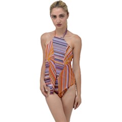 Electric Field Art Xxii Go With The Flow One Piece Swimsuit by okhismakingart