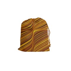 Electric Field Art Xxix Drawstring Pouch (small) by okhismakingart