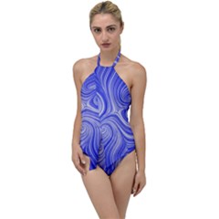 Electric Field Art Lvii Go With The Flow One Piece Swimsuit by okhismakingart