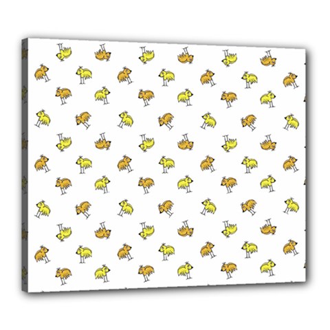 Birds, Animal, Cute, Sketch, Wildlife, Wild, Cartoon, Doodle, Scribble, Fashion, Printed, Allover, For Kids, Drawing, Illustration, Print, Design, Patterned, Pattern Canvas 24  X 20  (stretched) by dflcprintsclothing