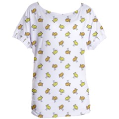 Birds, Animal, Cute, Sketch, Wildlife, Wild, Cartoon, Doodle, Scribble, Fashion, Printed, Allover, For Kids, Drawing, Illustration, Print, Design, Patterned, Pattern Women s Oversized Tee by dflcprintsclothing