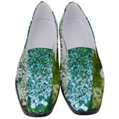 Queen Annes Lace Vertical Slice Collage Women s Classic Loafer Heels by okhismakingart