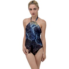 Tree Fungus Go With The Flow One Piece Swimsuit by okhismakingart
