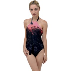 Daisies And Pink Go With The Flow One Piece Swimsuit by okhismakingart