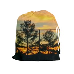 Fence Line Trees Drawstring Pouch (xl) by okhismakingart