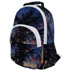 Sumac Sunset Rounded Multi Pocket Backpack by okhismakingart