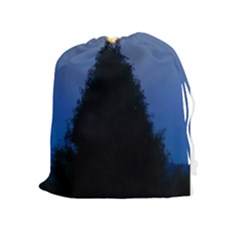 Tree And Moon Drawstring Pouch (xl) by okhismakingart