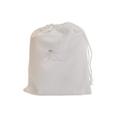 Hanging Spider Drawstring Pouch (large) by okhismakingart