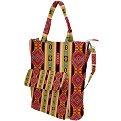 Rhombus And Stripes           Shoulder Tote Bag by LalyLauraFLM
