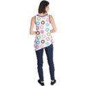 Donut pattern with funny candies Sleeveless Tunic View2
