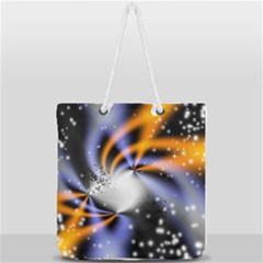 Supernova Space Star Full Print Rope Handle Tote (large) by Pakrebo