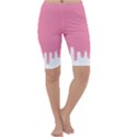 Ice Cream Pink melting background Bubble Gum Cropped Leggings  View1