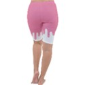 Ice Cream Pink melting background Bubble Gum Cropped Leggings  View4