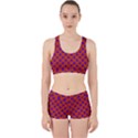 Purple Stars Pattern On Orange Work It Out Gym Set View1