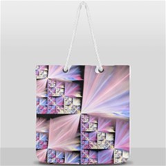 Fractal Art Artwork Digital Art Full Print Rope Handle Tote (large) by Pakrebo