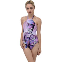 Fractal Art Artwork Digital Art Go With The Flow One Piece Swimsuit by Pakrebo
