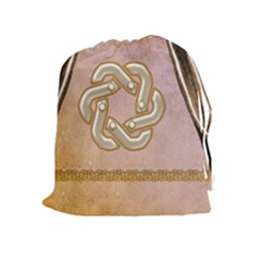 Decorative Celtic Knot Drawstring Pouch (xl) by FantasyWorld7