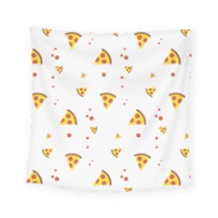 Pizza Pattern Pepperoni Cheese Funny Slices Square Tapestry (small) by genx