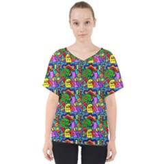 Graffiti 3 1 V-neck Dolman Drape Top by ArtworkByPatrick