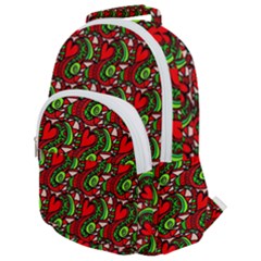 Hearts Rounded Multi Pocket Backpack by ArtworkByPatrick