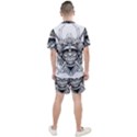 Drawing Samurai Tattoo Sketch Japanese Samurai Men s Mesh Tee and Shorts Set View2