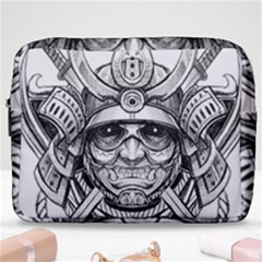 Drawing Samurai Tattoo Sketch Japanese Samurai Make Up Pouch (large) by Sudhe